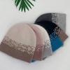 SOMALER Winter Hats for Women Warm Angora Wool Knitted Hat Fashion Sequin Beanie Hat Thick Long Rabbit Fur Hair  Skull Cap Bonnet