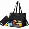 Sophisticated Pu Tote Bag With Inner Divider And Lunch Storage For Daily Commute