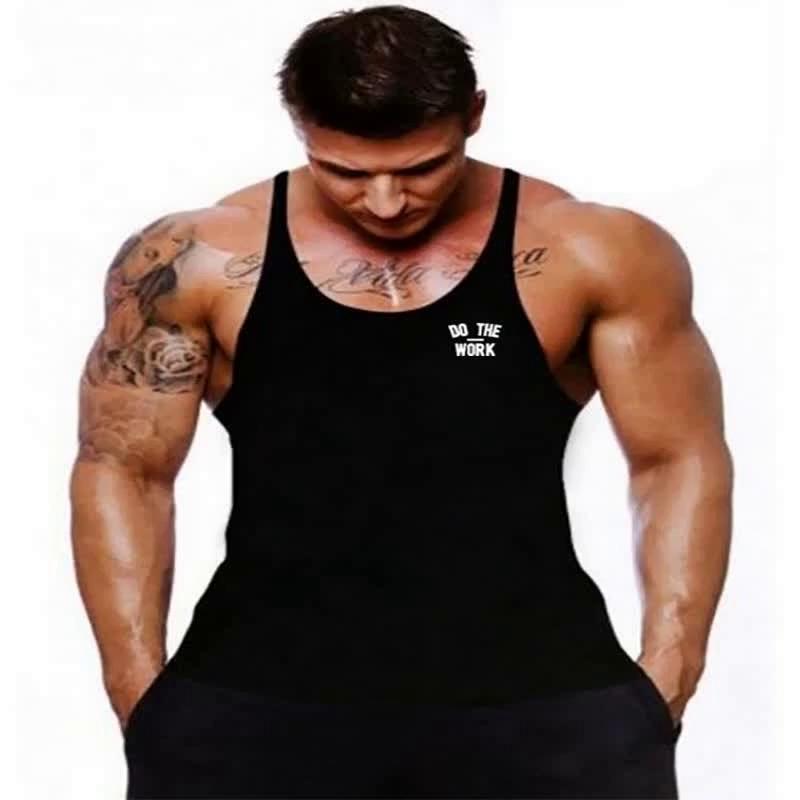 T-shirt estiva da uomo per spiaggia e nuoto, canotta in cotone traspirante, fresca, per palestra, bodybuilding, fitness