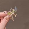 New Women Crystal Rhinestone  Brooches Butterfly Badge Pin Vintage  Elegant Zircon Pins Weddings Office Party Scarf Pin Jewelry