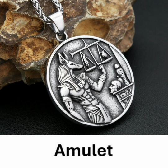 Forntida egyptisk symbol Anubis gud död farao mytologi hänge halsband män kvinnor rostfria stålkedjor smycken gåvor