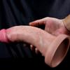 Dildo Realist Alb din Silicon – Gland Mare în Formă de Ciupercă, Textură Moale ca Pielea, Ventuză Puternică, Jucărie Sexuală Manuală Anală și Vaginală pentru Femei