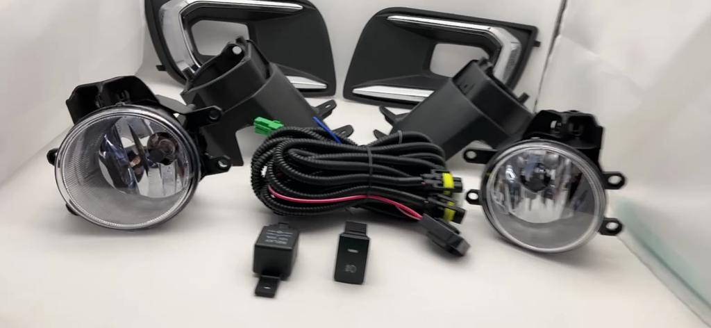 1 Set Fog Lights Headlight for Toyota Sequoia 2018 2019 2020 2021 Fog Lights Car Fog Lamp Kit With Harness Bulb Switch