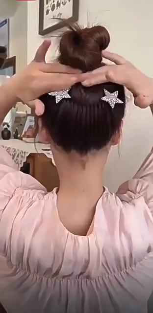 Rhinestone Star Hair Comb for Women, Invisible Hair Comb for Back of Head, Dance Hairpin Comb