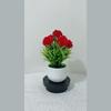 Spring Grass Artificial Flower Garden Decor With Plastic Chrysanthemum For Home And Outdoor Use