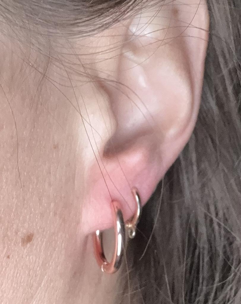 Zeayebsr 1 Paia 8mm Orecchini in Acciaio Inossidabile Nero Opaco Tondo