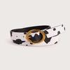 Animal Print Leather Belt For Women With Metal Pin Buckle For Casual Jeans Fashion