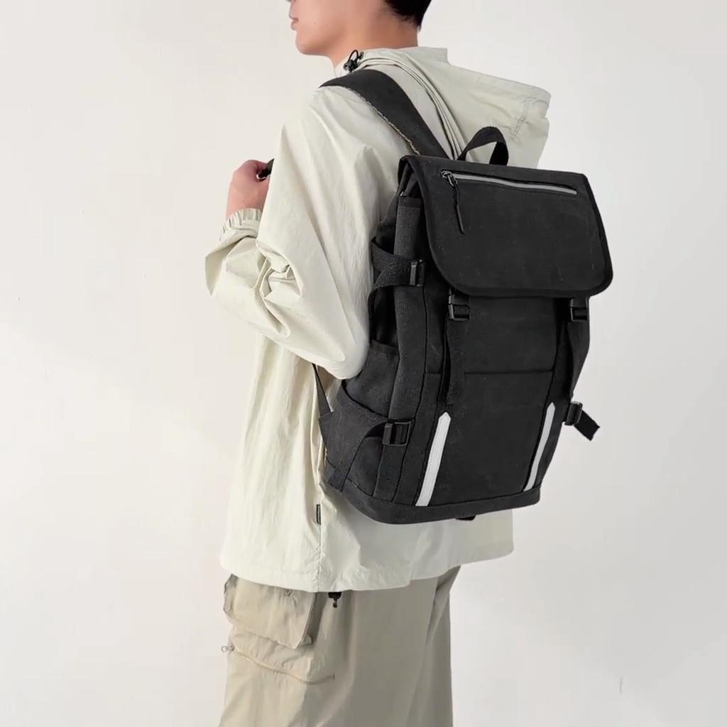 Vintage Men's Backpack Canvas Backpack Student Outdoor Schoolbag