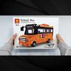 Wange Vehicles School Bus Car Speed Champions Building Block City Technique Model Car Toy Children's Gift No.3973