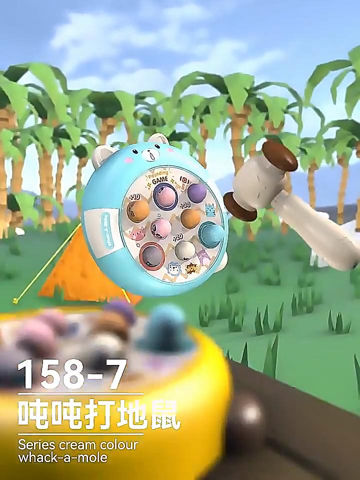 Educational Interactive Toy Whack A Mole Game Hobbies  Pounding Hammers Included Knocking Toy Seal Montessori Toy Gift for Kid