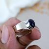925 Sterling Silver Amethyst Oval Shape Purple Gemstone Ring For Women