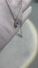 6.5mm Cushion Halo Round Cut Moissanite Pendant Necklace S925 Sterling Silver For Women