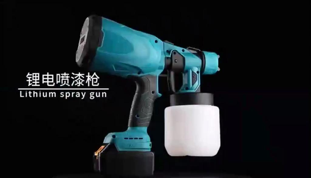 Pistola de pulverização elétrica 800ML de alta potência sem fio pulverizador de tinta elétrico portátil faça você mesmo para casa pulverização fácil para bateria Makita 18V