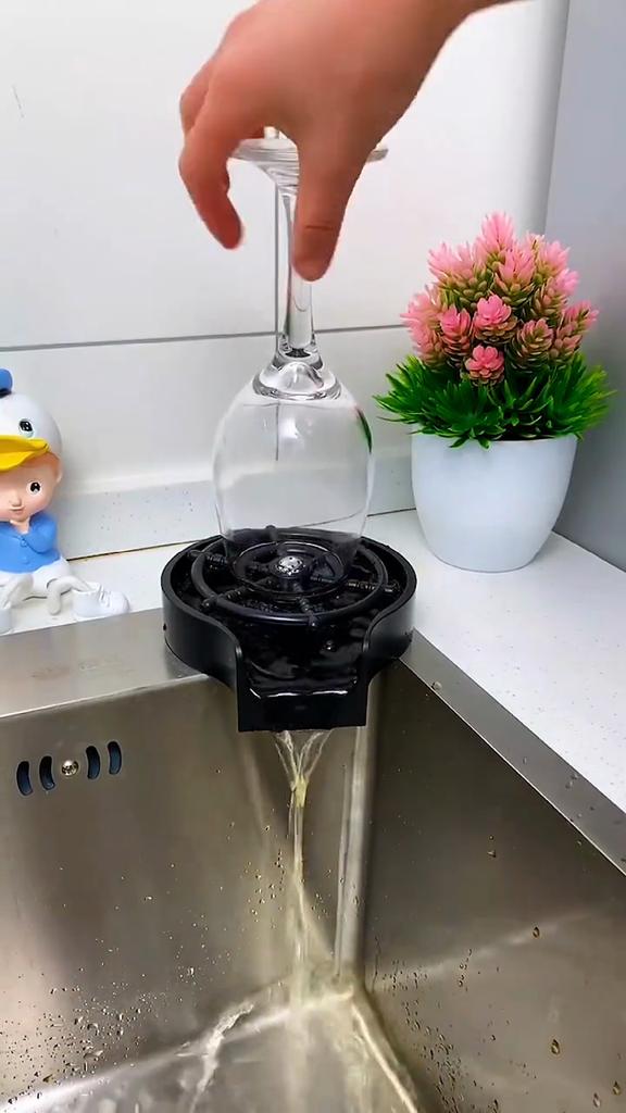 Automatische Glaswaschmaschine, Mini-Waschmaschine für Küchenspülen, Grasspüler