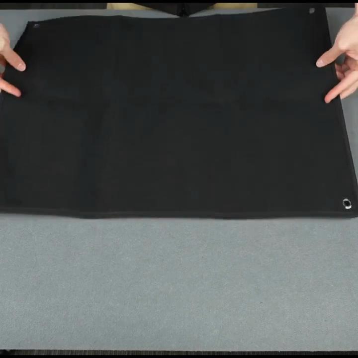Black Oxford Fabric Tactical Patch Display Board - Suitable for Everyone's Foldable Holder Panel, Arm Badge Organizer, Wall-Mounted Storage Board