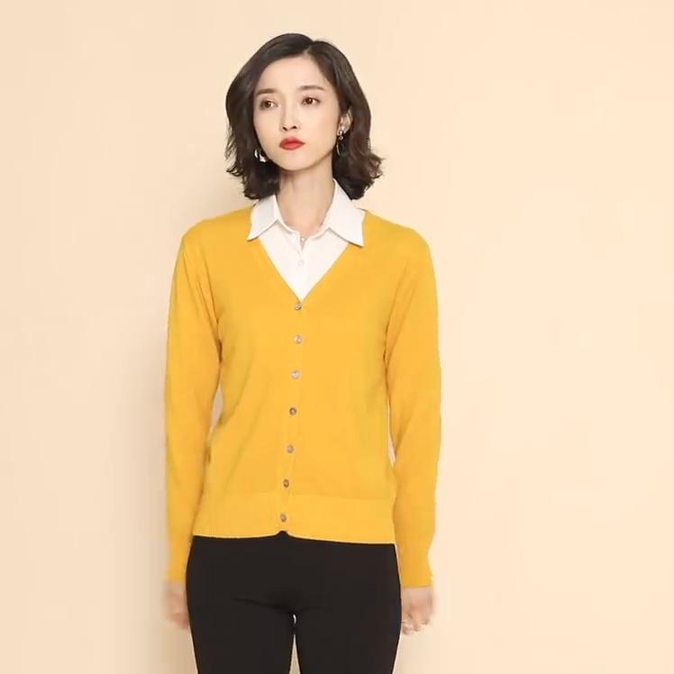 Women's Autumn Winter Tops Blouse Knit Knitwear Coat Sweater Cardigan For Women Streetwear Korean Clothes