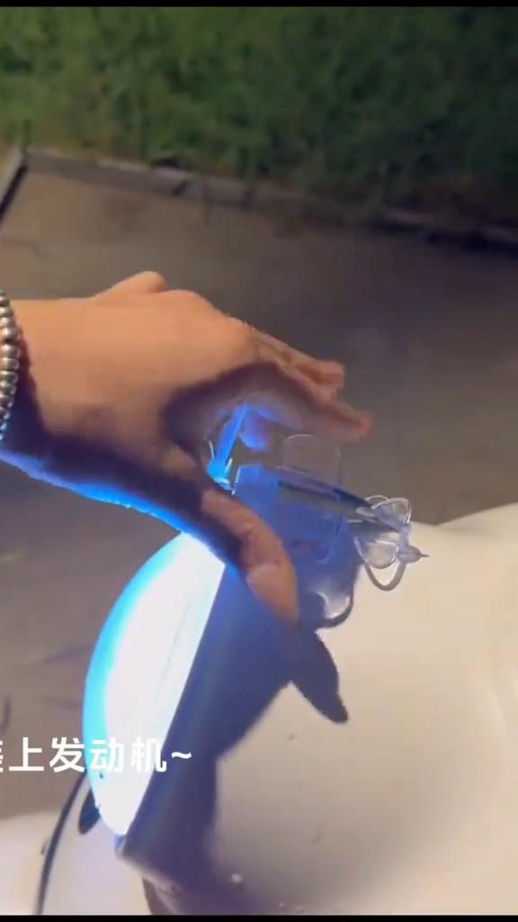 Wind-Powered LED Airplane Ornament - Car & Motorcycle Decoration