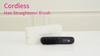 Wireless Hair Straightener Brush 2-in-1 Curling & Straightening Ionic Technology Fast Heating Portable Styler with LCD Display