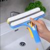 3pcs Three in one multi-function glass cleaning tool with spray