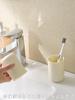 Home Brushing Cup Simple Mouthwash Couple Cup Straight Handle Punch-free Toothbrush Cup Holder Wall Mount Toothbrush Holder