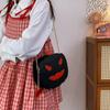 Enchanting Halloween Pumpkin Bag Devilish Style with Ghost Skull Accent Fashion Purse for Women Phone Bag