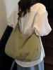 Nylon Single Shoulder Bag Large Capacity With Zipper Closure For Daily Use