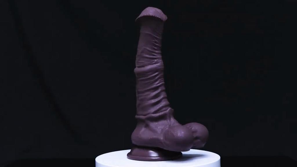 Chocolate Color Realistic Silicone Dildo, Large Hands-Free Design, Strong Suction Cup, Ultra Soft Liquid Silicone, Premium Collection