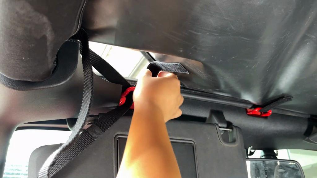 Cargo Mesh Roof Net Isolation Cover for Jeep Wrangler JK 2007-2017 4-Door version Car Exterior Accessories