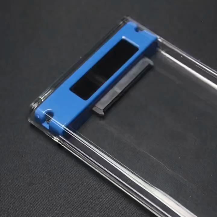 Externí pouzdro na pevný disk USB 5 Gbps 2,5 palce, průhledné pouzdro na pevný disk SATA na USB 3.1, úložné pouzdro na pevný disk, HDD a SSD pro notebooky