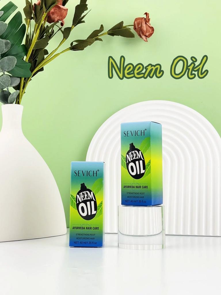 40ml Ayurveda Neem Growth Oil Sevich Natural Herbal Anti Hair Loss Treatment Serum India Hair Growth Oil Beauty Health Hair Care Product