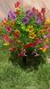 Artificial Topiary Ball Flowers For Outdoors Planters, Spring Decoration with Spike, UV Resistant Faux Summer Plants, Fake Bushes Indoor Decor
