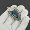 Natural Blue Flash Labradorite Gemstone Silver Pendant In 925 Sterling Silver- Handmade Design, Everyday Wear Jewelry, Unique Pendant Party Wear Gift