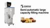 ZONESUN Semi-automatic Granule Packing Machine Powder Filler Tea Food Grain Filling Weighing Machine