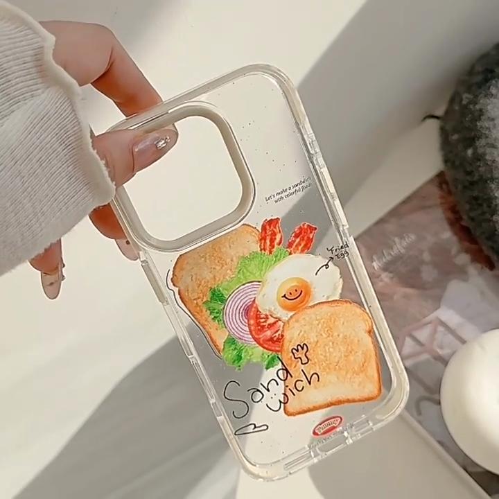Kreative Speckbrot-Handyhülle passend für Apple-Handys