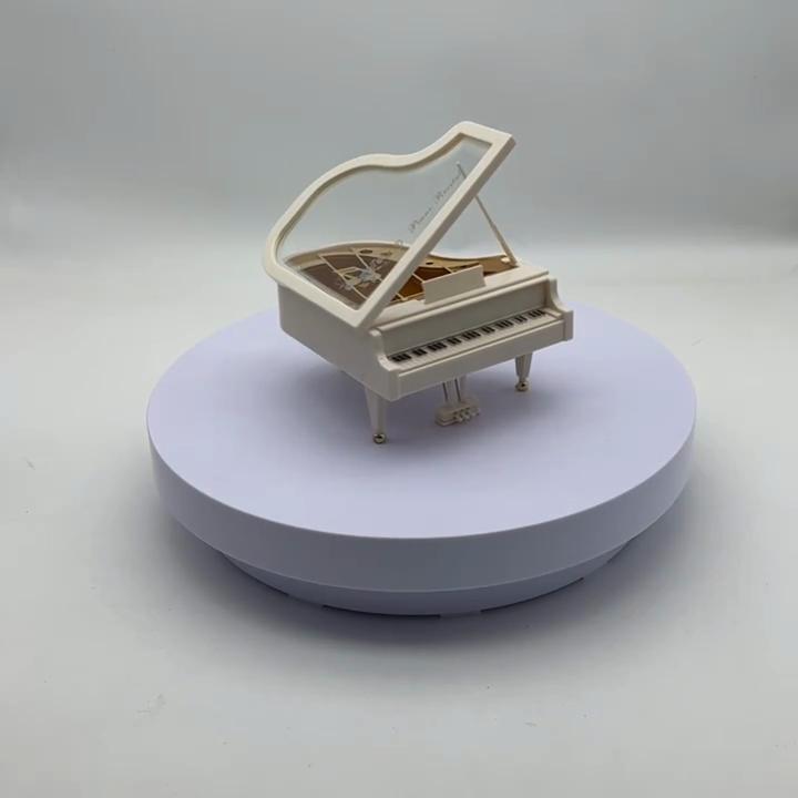 Piano Music Box Clock Music Box Valentine's Day Gift Creative Birthday Gift Home Desktop Cabinet Decoration