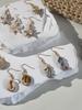Exquisite Compact Beach Vacation Style Acrylic Starfish Shell Pendant Earrings for Women Jewelry Gifts, Daily Matching Earrings