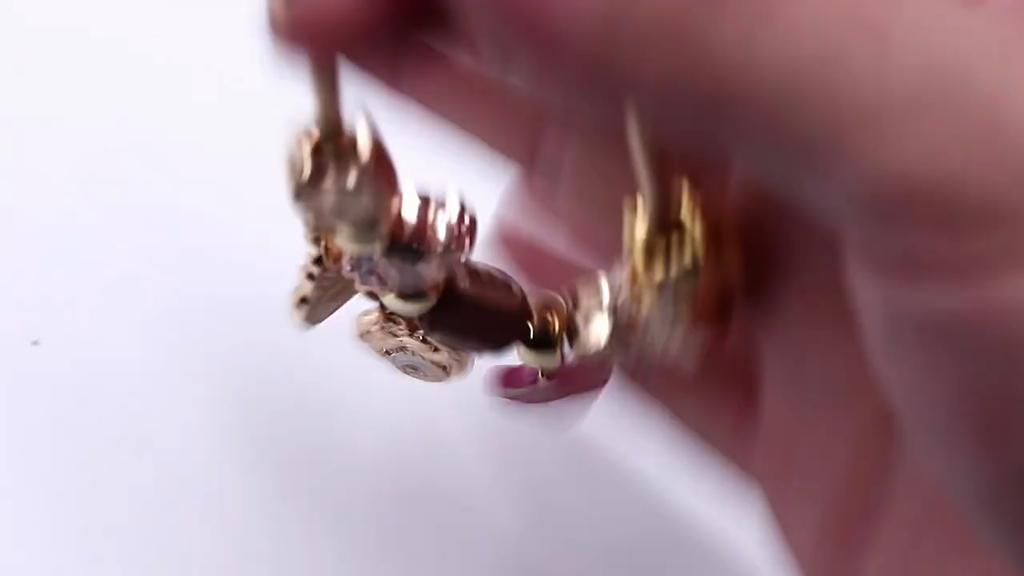 Labubu Themed Diy Bracelet Kit With Gold Alloy Beads For Youths And Creative Crafts