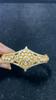 Gold Plated 925 Sterling Silver Kundan Polki Bracelet