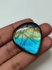 39x35x8 MM Size Pendent Making Use Pear Shape Multi Flashy Labradorite Cabochon Gemstone, 82 Carat Size Labradorite.