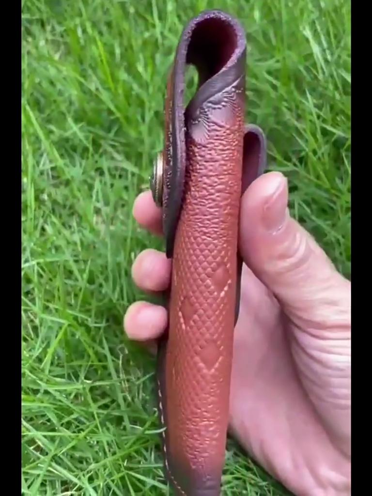 DIY Potřeby Díly Nástrojů Hovězí Kůže Přenosné Pouzdro na Nůž Držák Outdoorové Kempování Kožené Pouzdro pro Skládací Nůž