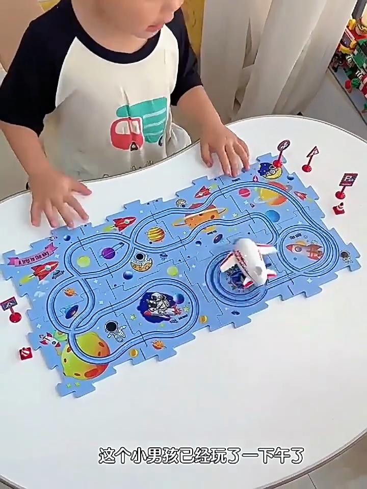 Ensemble de jouets de piste de voiture à assembler soi-même pour enfants Pour le jeu créatif Cadeau