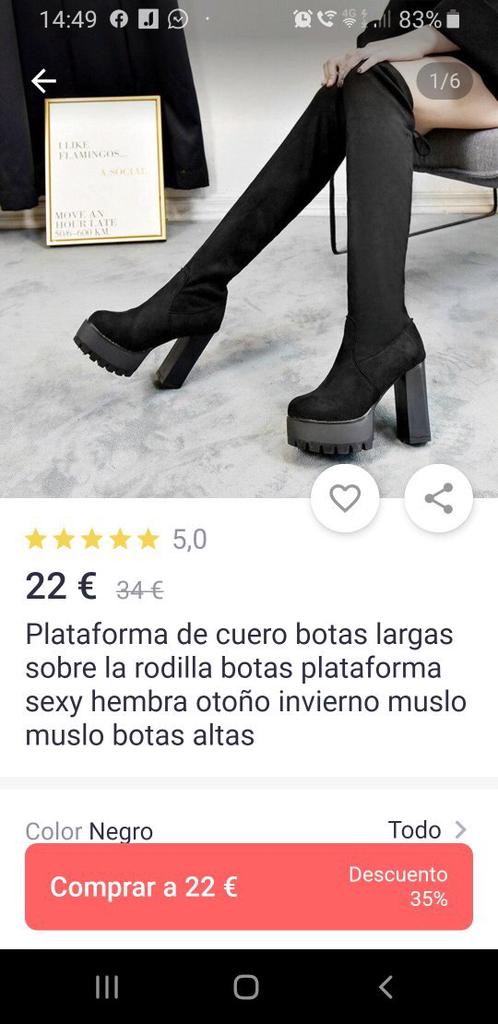 Bota Larga Con Plataforma Flexi para Mujer con Más Espacio Estilo 45222  Negro | Flexi Tienda Oficial en Línea