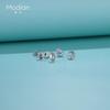 8 Styles Single S925 Sterling Silver Mini Earrings Female Simple Silver Jewelry