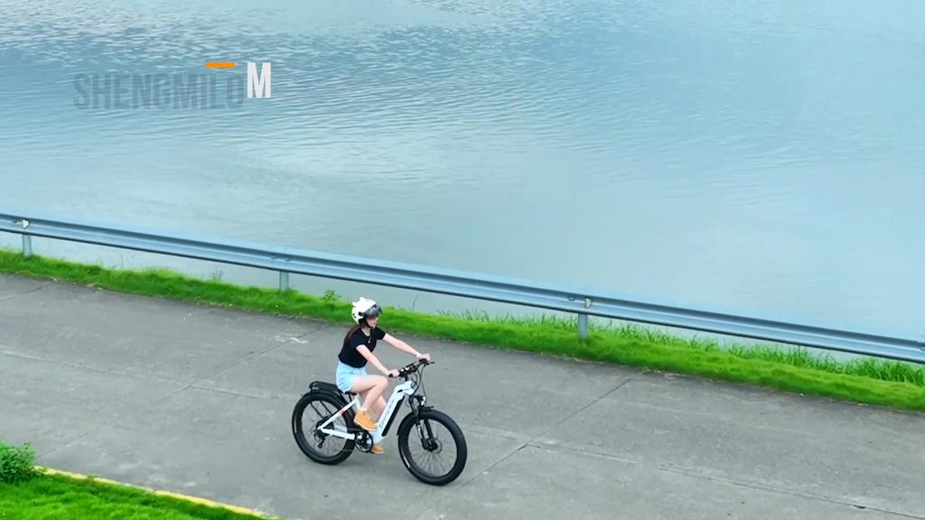Shengmilo MX06 Electric Bike 500WMotor  48V17.5AH High Capacity Battery Shimano 7-Speed Gears 26×3.0 Durable Tires Adult Commuter Off-Road E-Bike