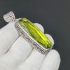 Long Peridot Gemstone Necklace, Peridot 925 Sterling Silver Jewelry Pendant, Silver Peridot Jewelry, Pendant For Her, Pendant For Gifts