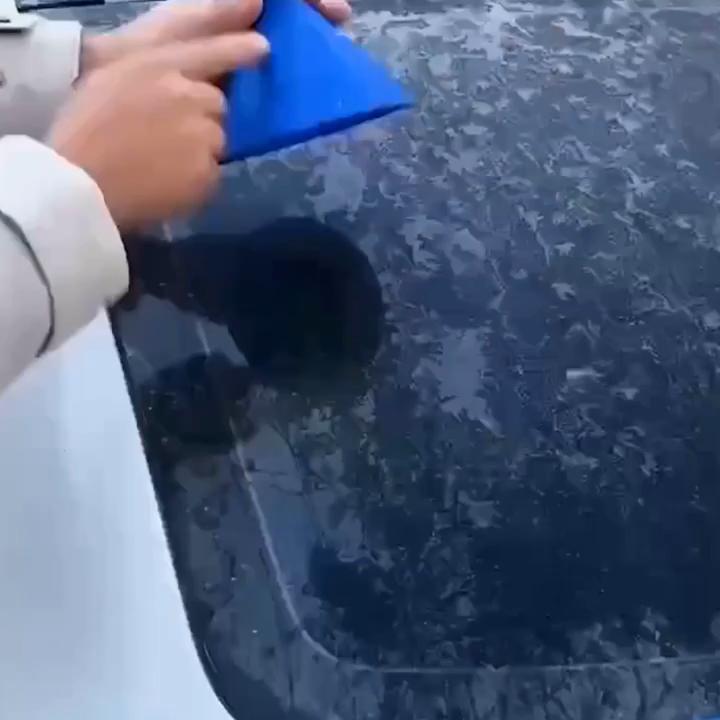 Car Window Windshield Magic Ice Scraping Oil Funnel Snow Shovel Winter Car Accessories