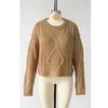 Autumn and Winter Women's Plus Size Twisted Button Rope Knit Sweater Loose Chunky Needle Pullover Sweater