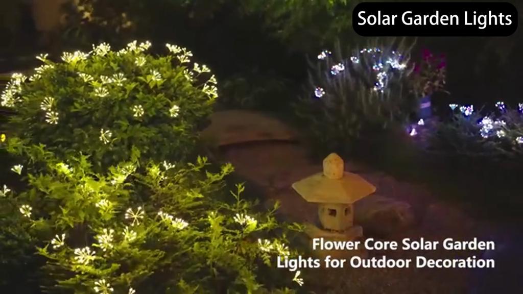 Wasserdichte Solarlichter, funkelnde Solar-Gartenlichter mit 8 Modi für die Dekoration von Hofwegen, IP65, wasserdicht, einfach für den Außenbereich