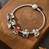 Bracciale in Metallo con Fantasma e Mietitore di Halloween dal Design Gotico per Regalo Unisex