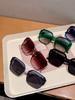 Classic Rivet Vintage Square Sunglasses Women For Men Luxury Brand Designer Trendy Punk Shades Rhombus Eyewear Sun Glasses UV400